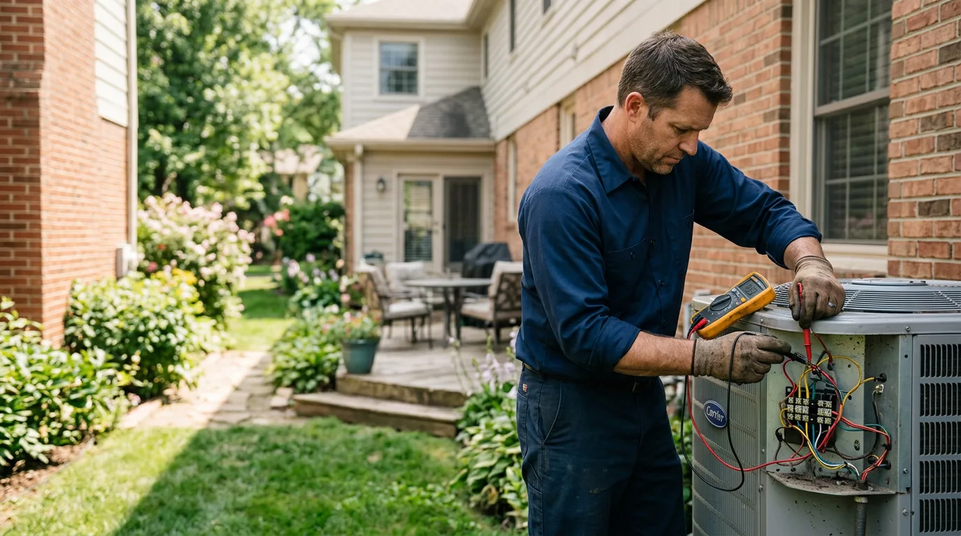 HVAC technician working near Convoy, OH